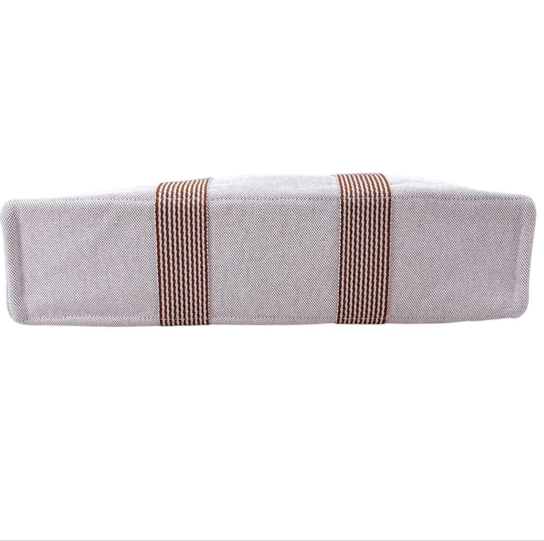 【極美品】エルメス/トートバッグ/ニューフールトゥMM /A4/茶色/キャンバス