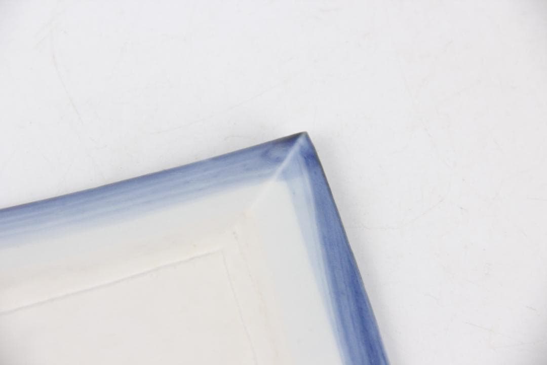 人間国宝 近藤悠三 作 染附 正方 皿 方皿　技工名品 FJ29-5