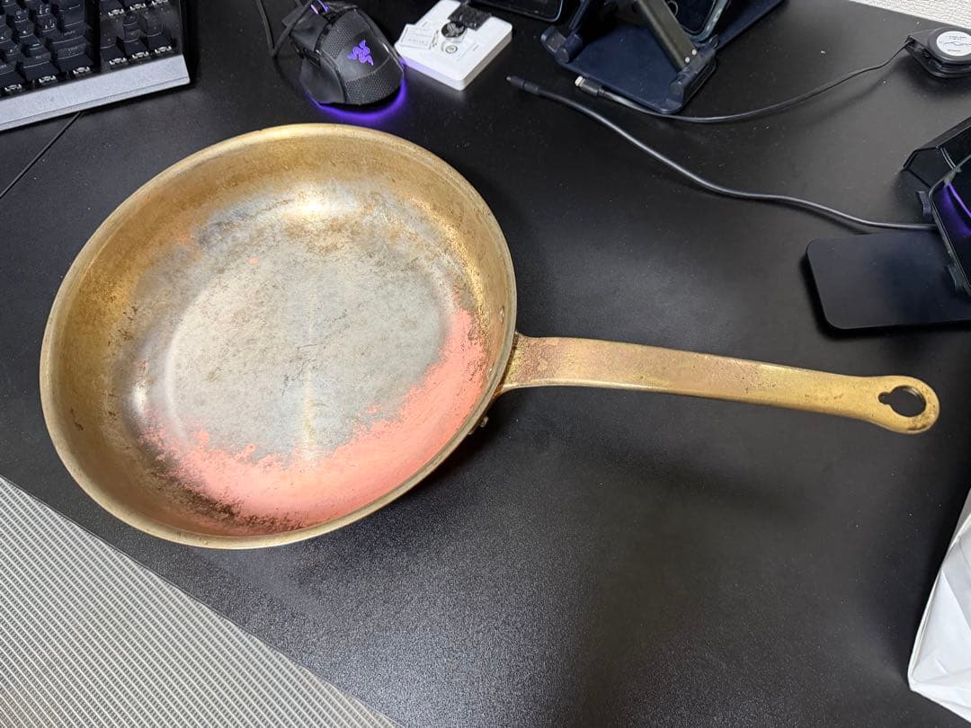 新光金属WARE 銅フライパン 直径約26cm