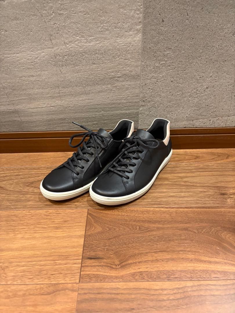 エコー ecco レザースニーカー24.5cm 新品未使用