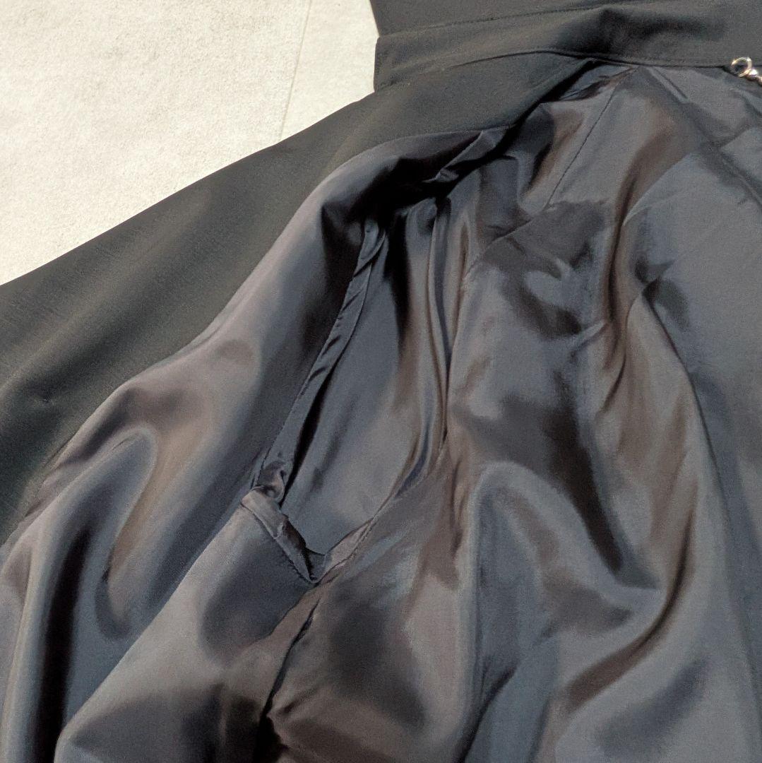 美品✨️モラビトプルミエ ウールトレンチコート バックプリーツ ダブルブレスト