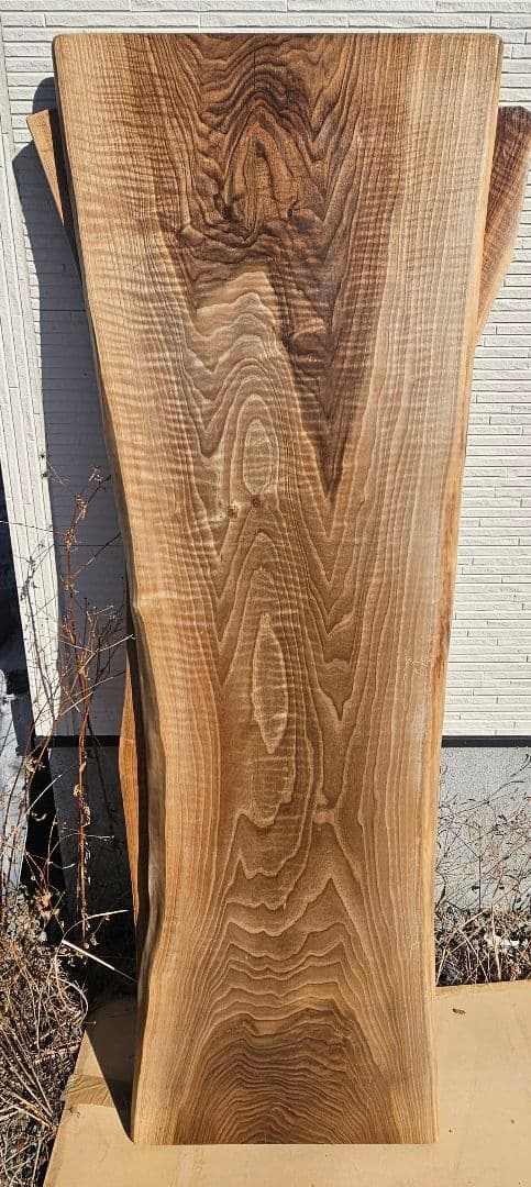 最終価格　ブラックウォールナット　一枚板　ダイニング　テーブル　カウンター　縮杢