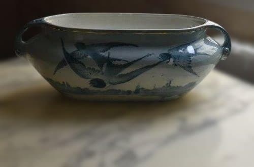 リュネビル　つばめのジャルディニエール　美品　フランスアンティーク