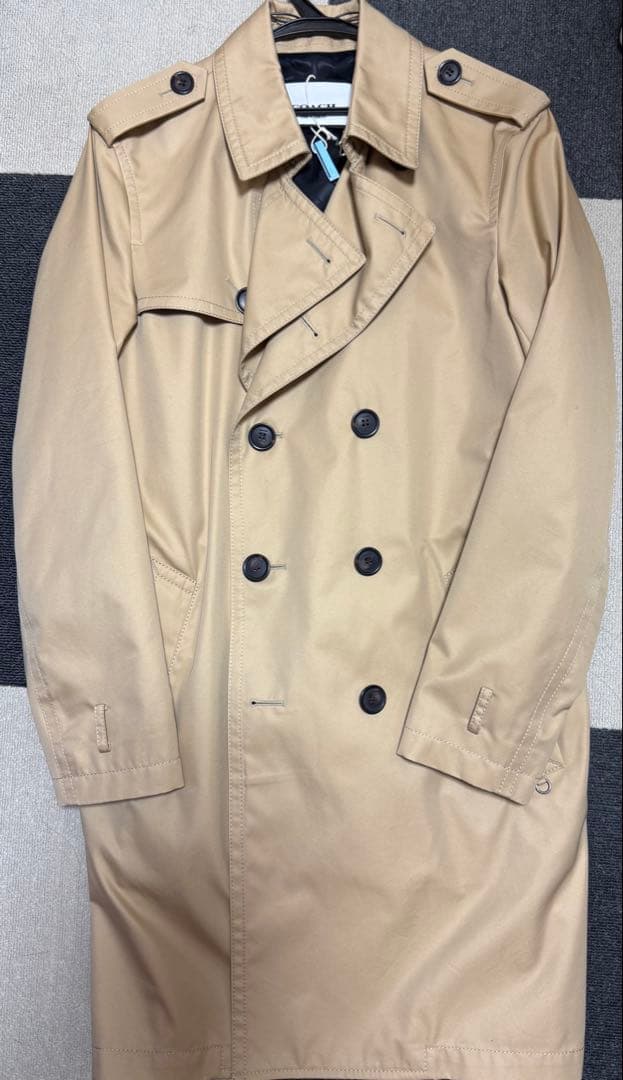 【美品】コーチ　トレンチコート　Sサイズ　ベージュ