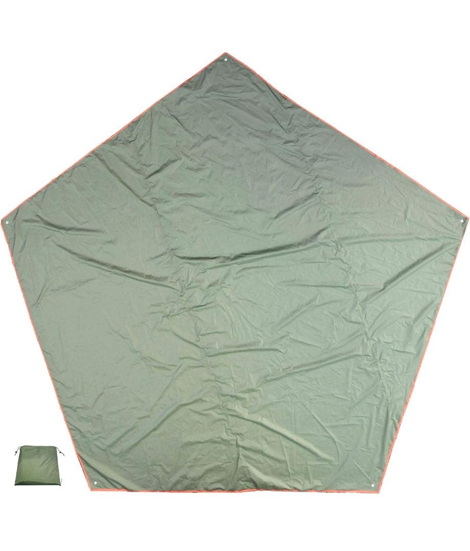 サーカスTCDX+ダックグリーン、グランドシート、タープ連結アダプター