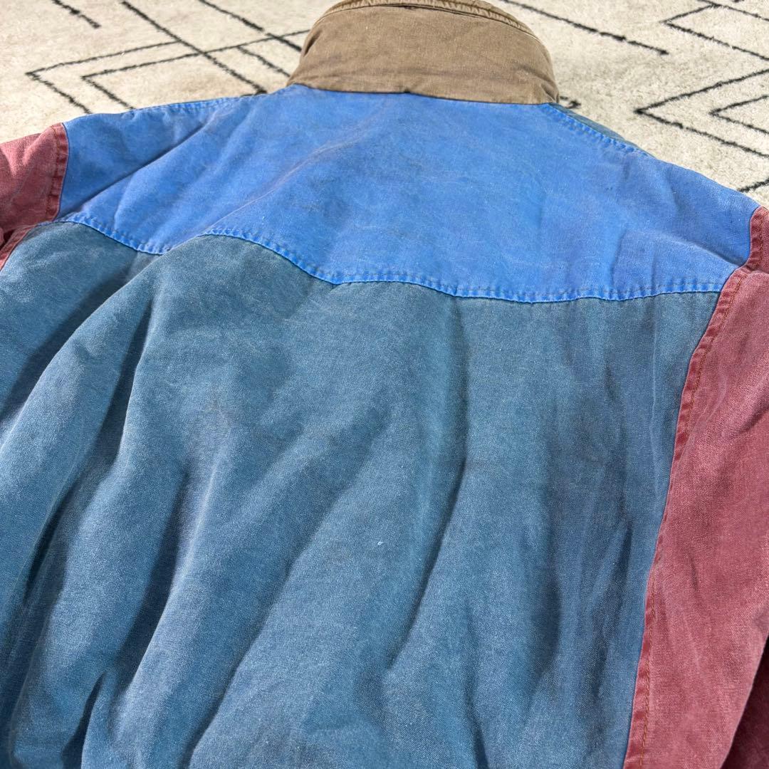 【90s】希少 ヴィンテージ ワークジャケット マルチカラー　短丈