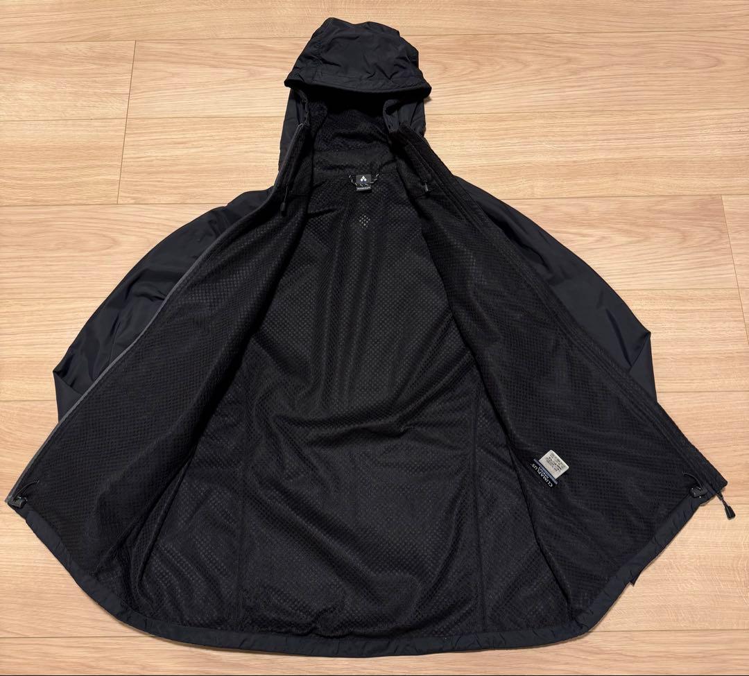 モンベル ライトシェルパーカ ブラック 黒 フーディ 古着 M