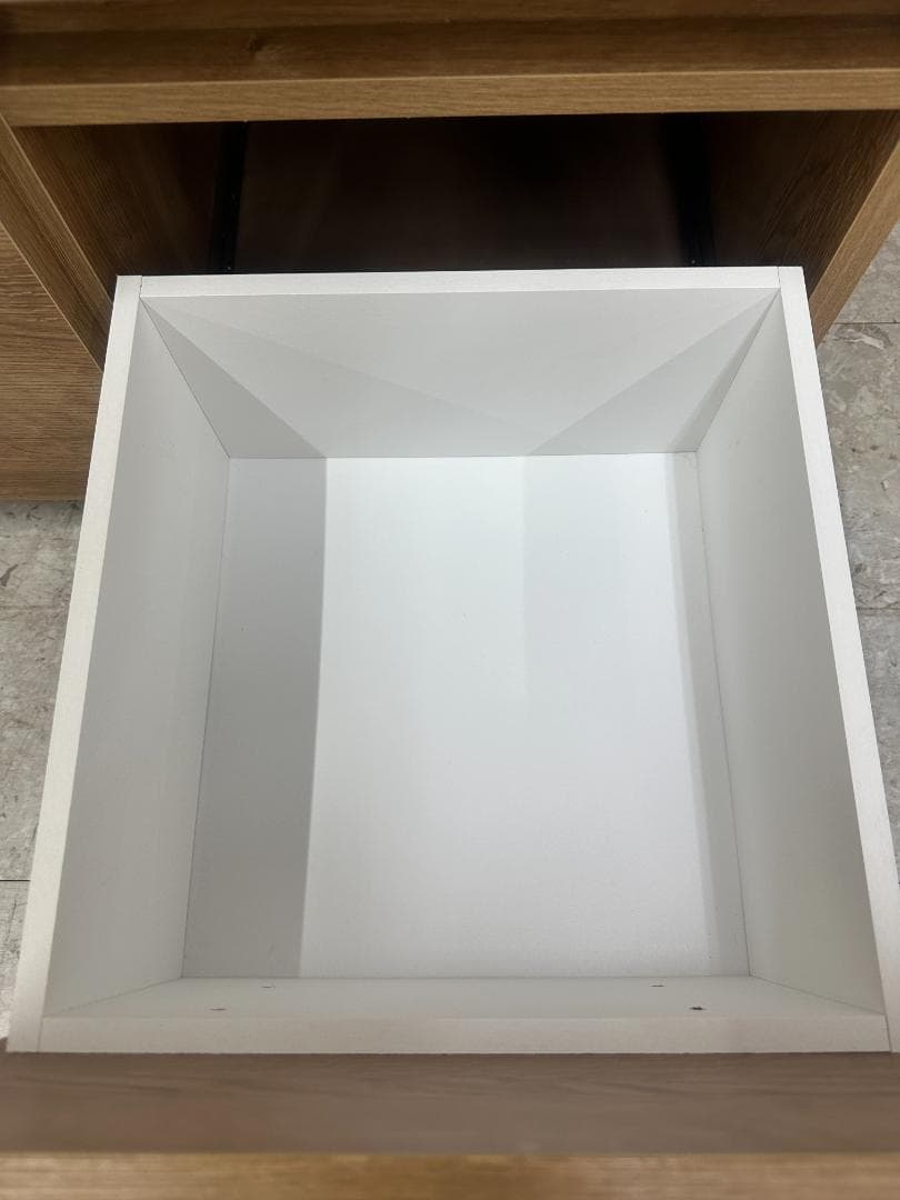 LOWYA　キッチンローボード　ブラウン