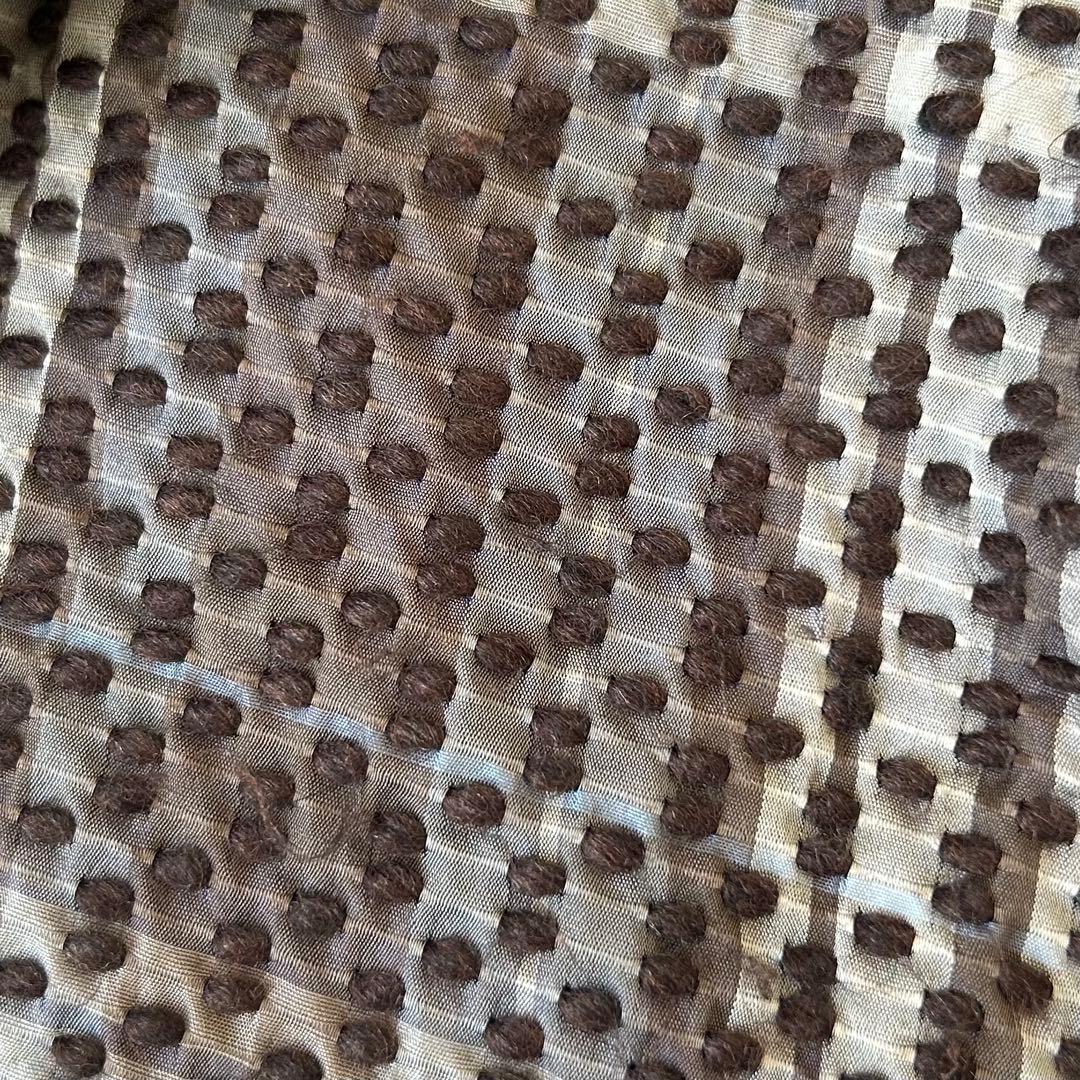 マリテフランソワジルボー 変形デザインスカート 刺繍 チェック ウール コットン