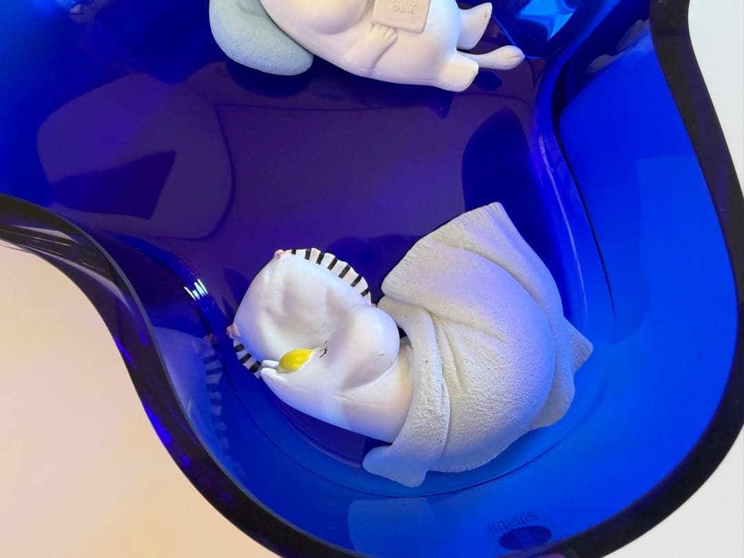  アアルトボウル195mm ブルー美品　ムーミンフィギア付き　希少