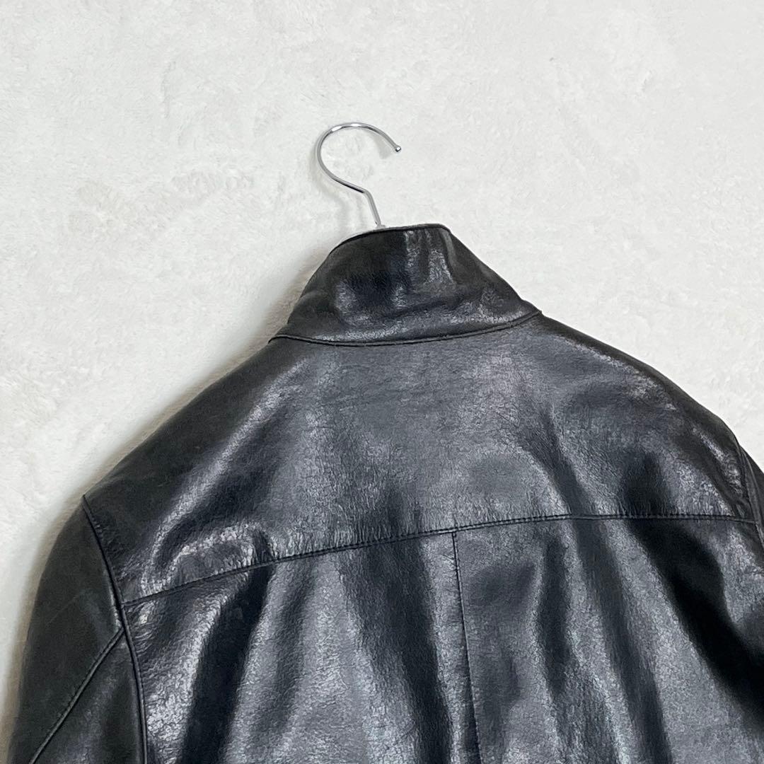 『ユナイテッドアローズ』M65 フィールドジャケット レザー 牛革 ダブルジップ