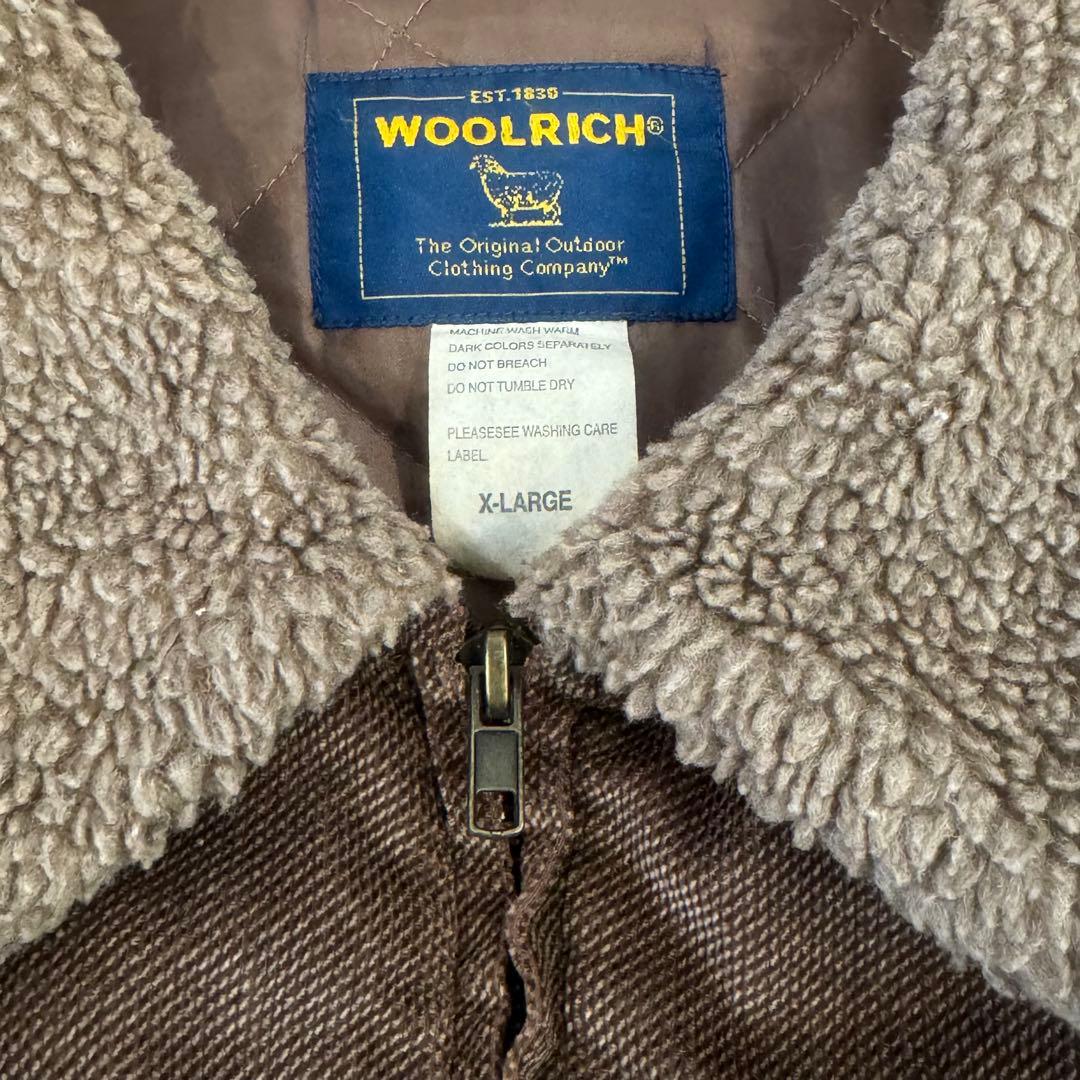 【WOOLRICH】襟ボア コーデュロイ ボンバージャケット XL