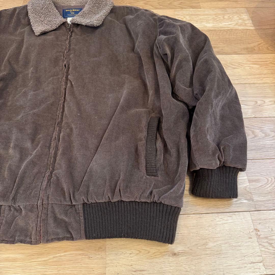 【WOOLRICH】襟ボア コーデュロイ ボンバージャケット XL