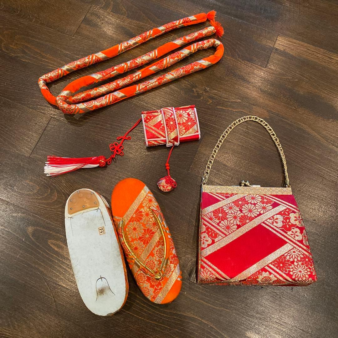 アンティーク 子供 着物 七五三 フルセット 五歳〜七歳 桐の花 正絹 ショール