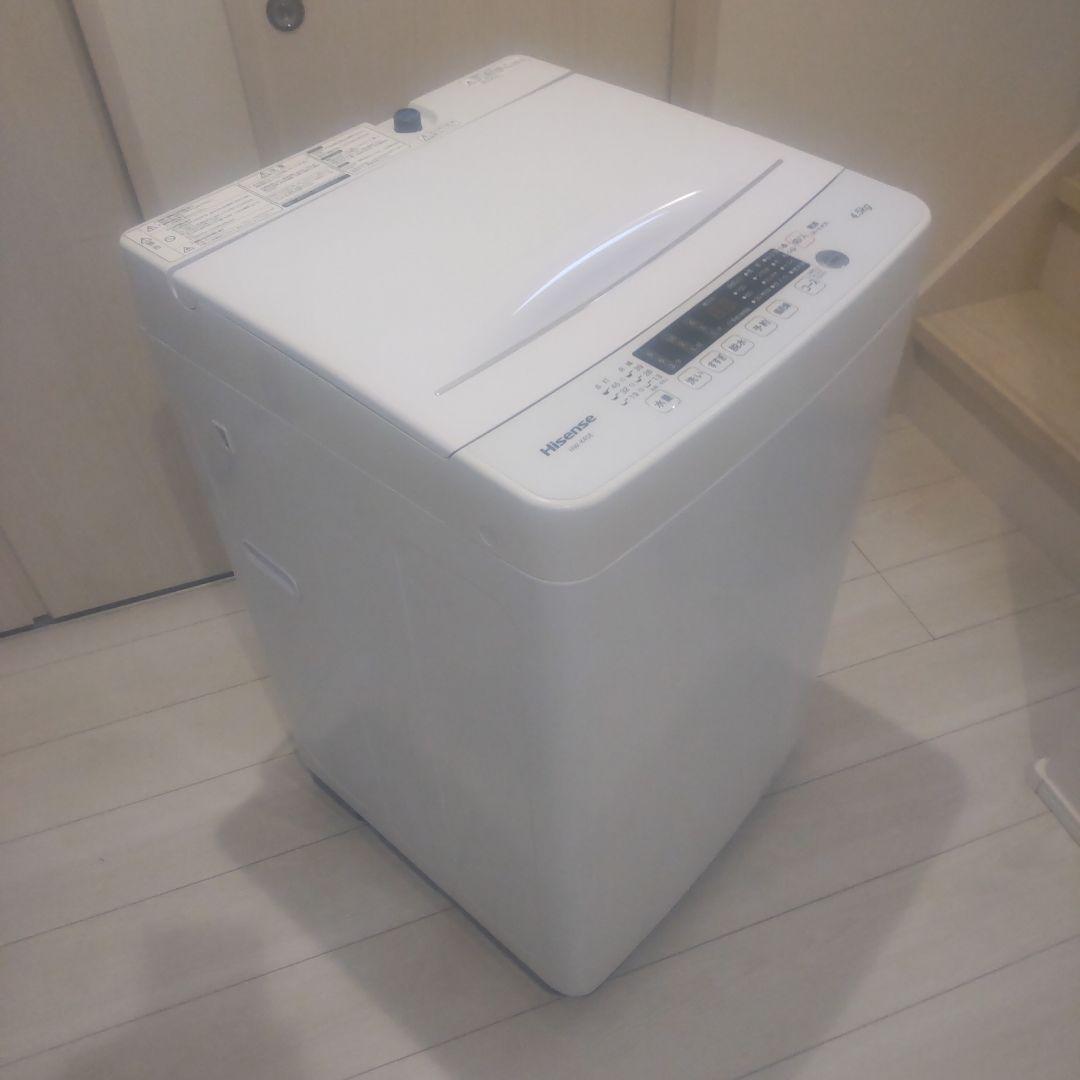Hisense 格安 高年式 洗濯機 HW-K45E 一人暮らし 単身者向け