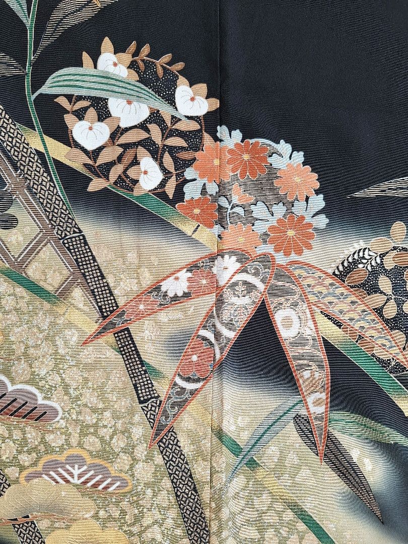 着物リメイクワンピース3674