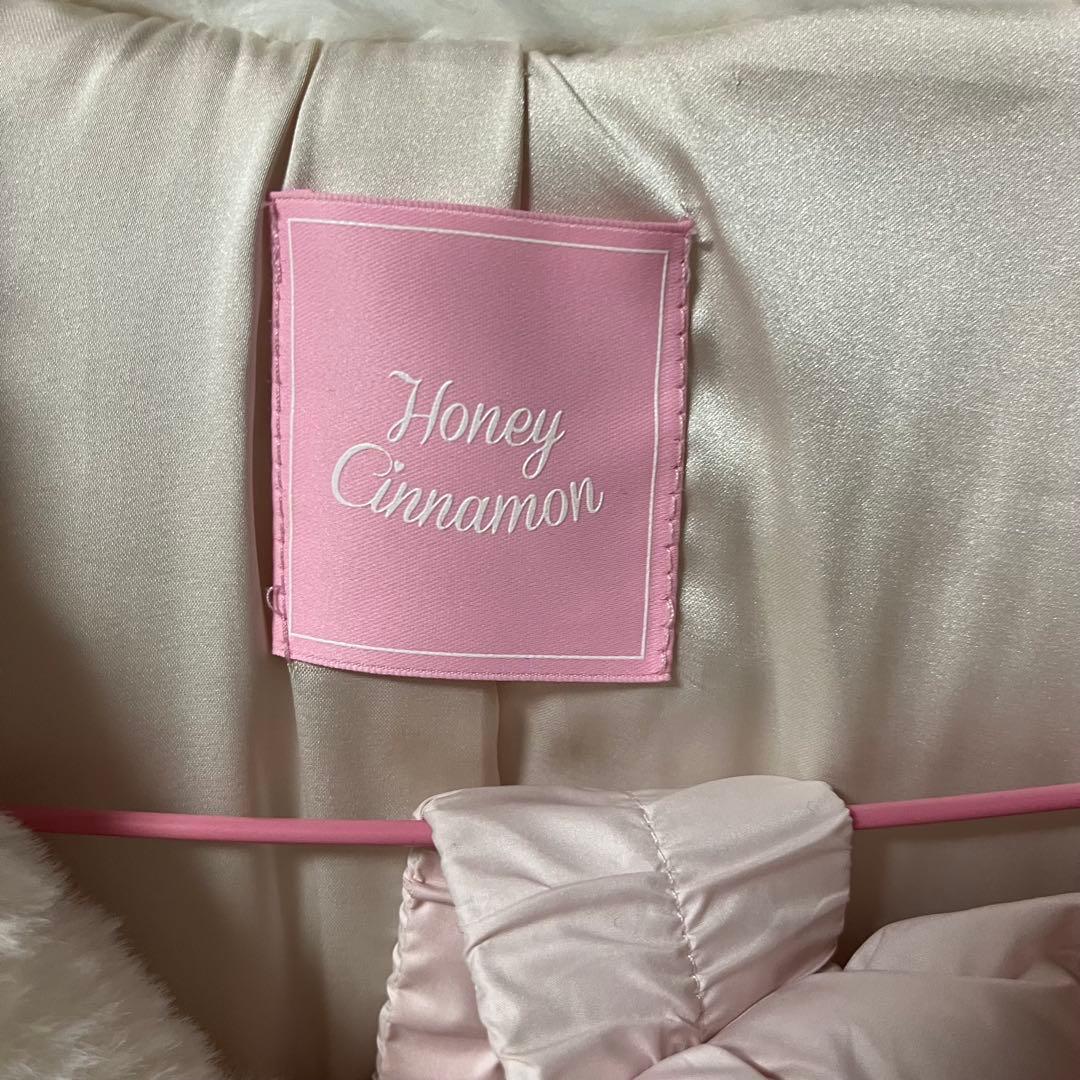 honey cinnamon ハニシナ バックリボンベルト中綿ジャケット 美品