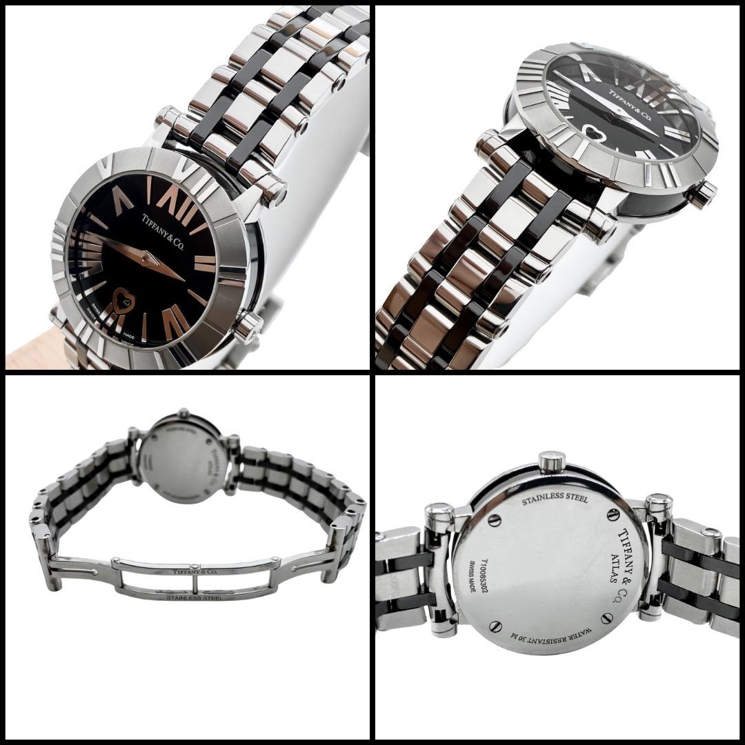 【点検済】ティファニー　アトラス　SS×セラミック　レディース　クオーツ