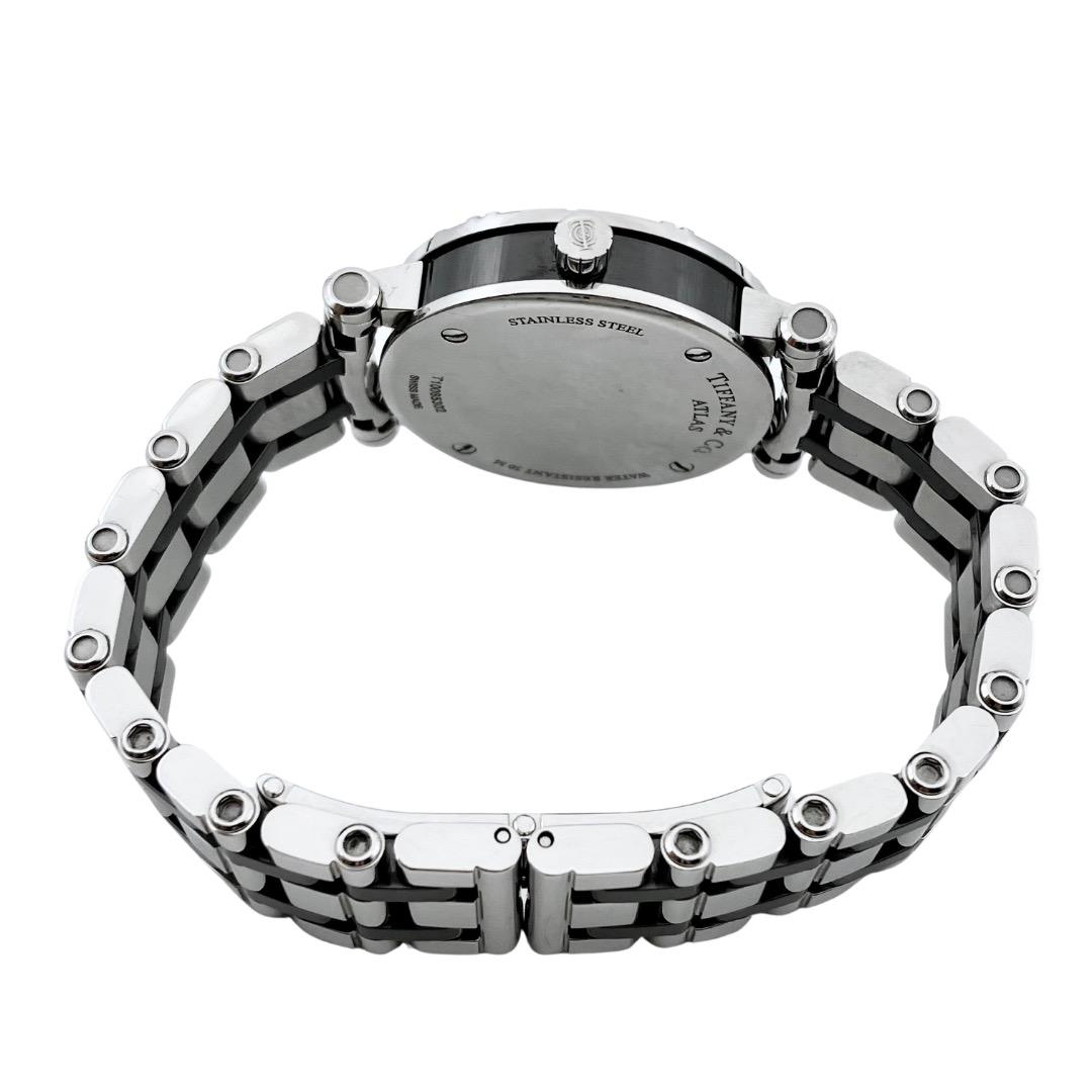 【点検済】ティファニー　アトラス　SS×セラミック　レディース　クオーツ