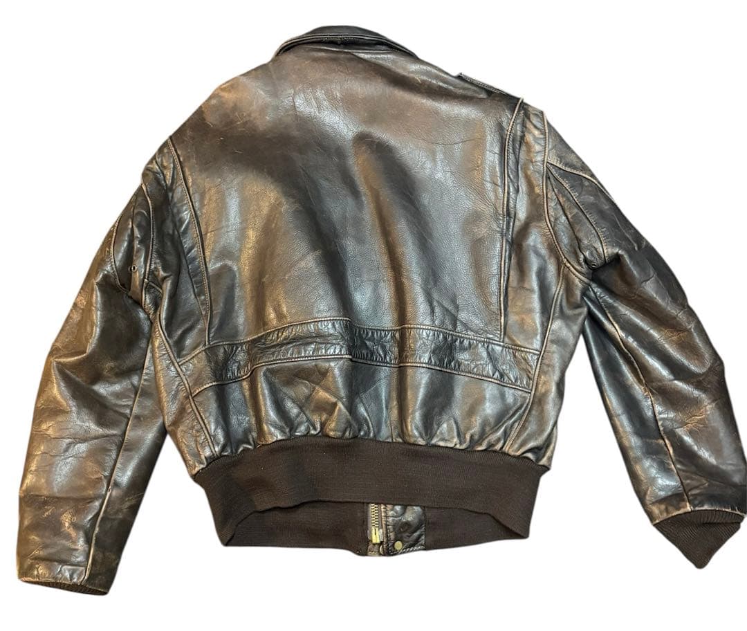 70s Schott A-2 G-1 牛革 レザージャケット 40