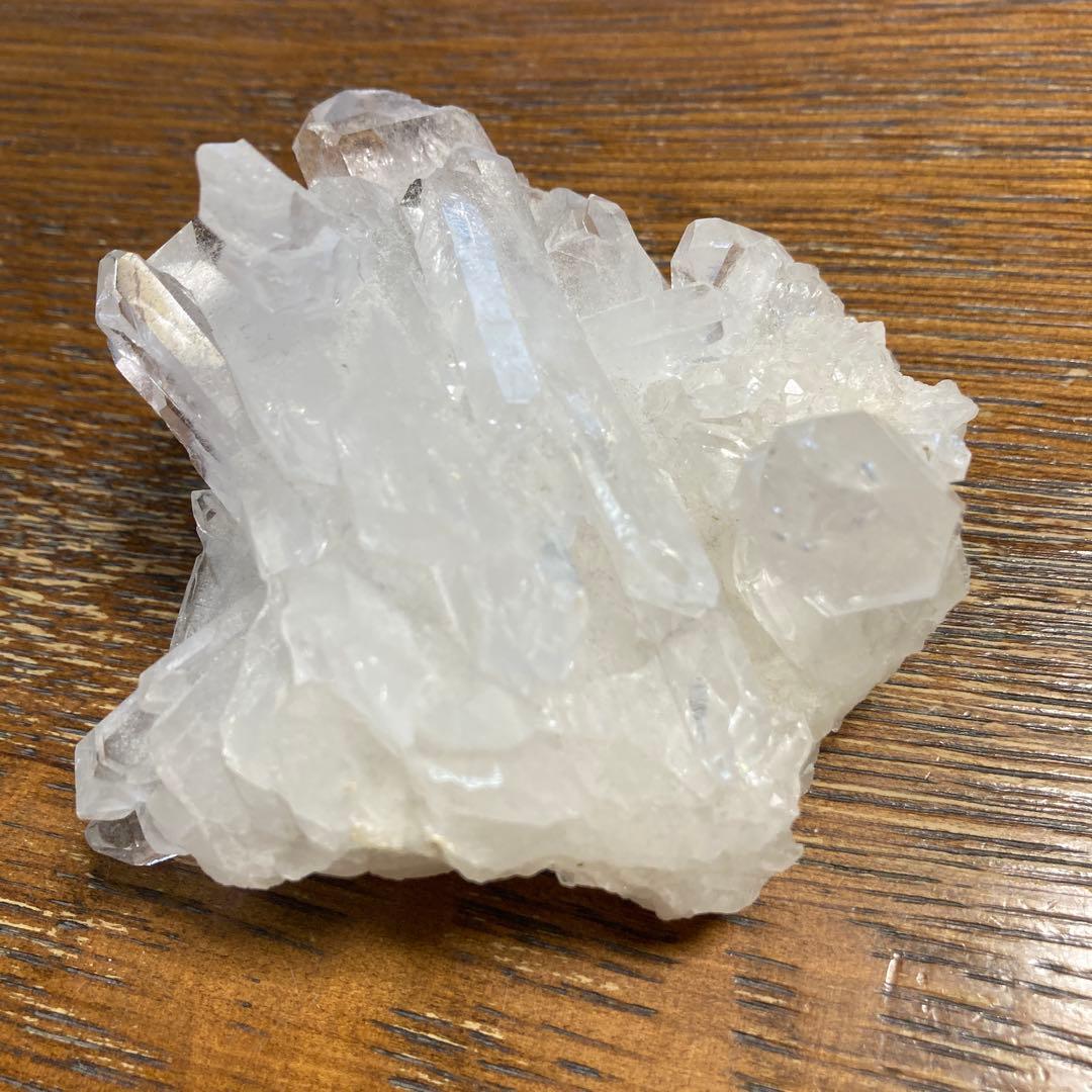 透明　☆虹入り☆ 水晶クラスター&ルチルクォーツ　ポイント