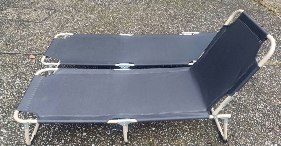 折りたたみ式 アウトドアベッド 2脚セット