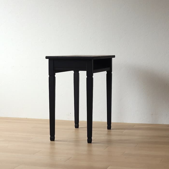 アンティーク 半円テーブル ブラック 無垢材 古家具 黒色 カウンター