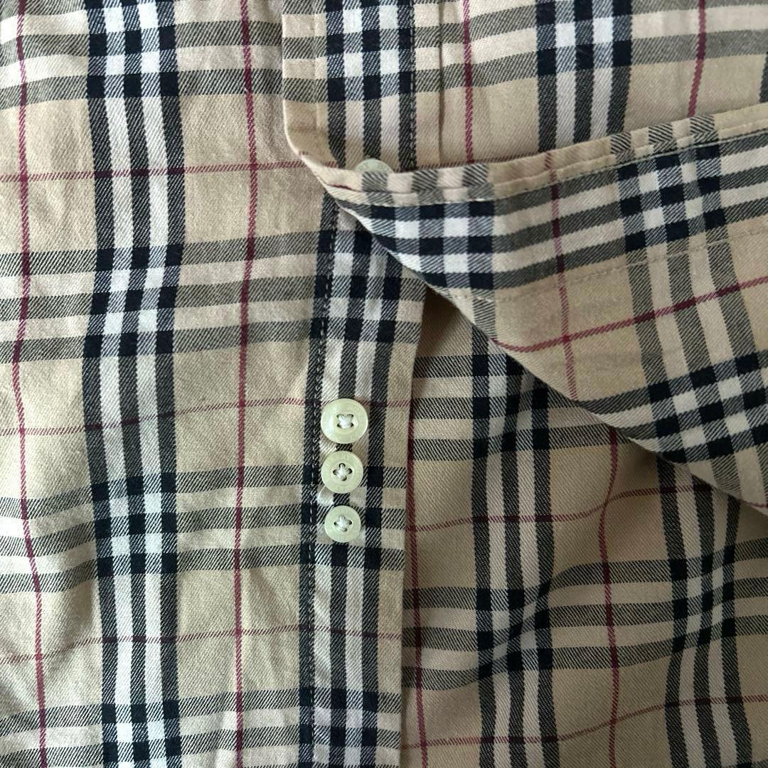 美品✨バーバリー Burberry ノバチェックシャツ　ホースロゴ刺繍　男女兼用