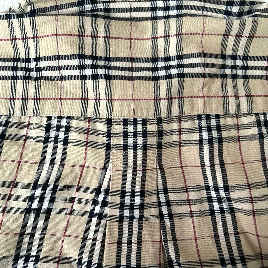 美品✨バーバリー Burberry ノバチェックシャツ　ホースロゴ刺繍　男女兼用