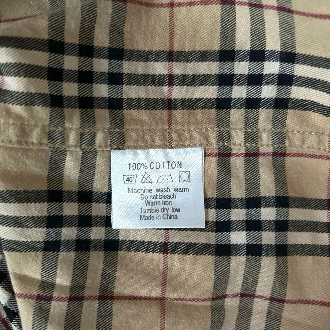美品✨バーバリー Burberry ノバチェックシャツ　ホースロゴ刺繍　男女兼用