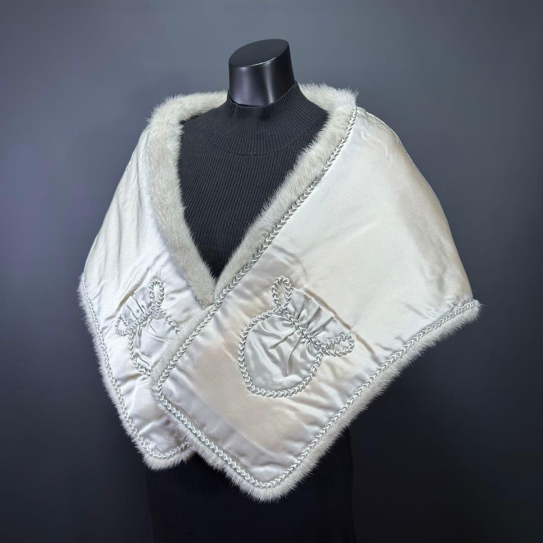 【最高級】SAGA MINK  サガミンク ファーショール サファイア