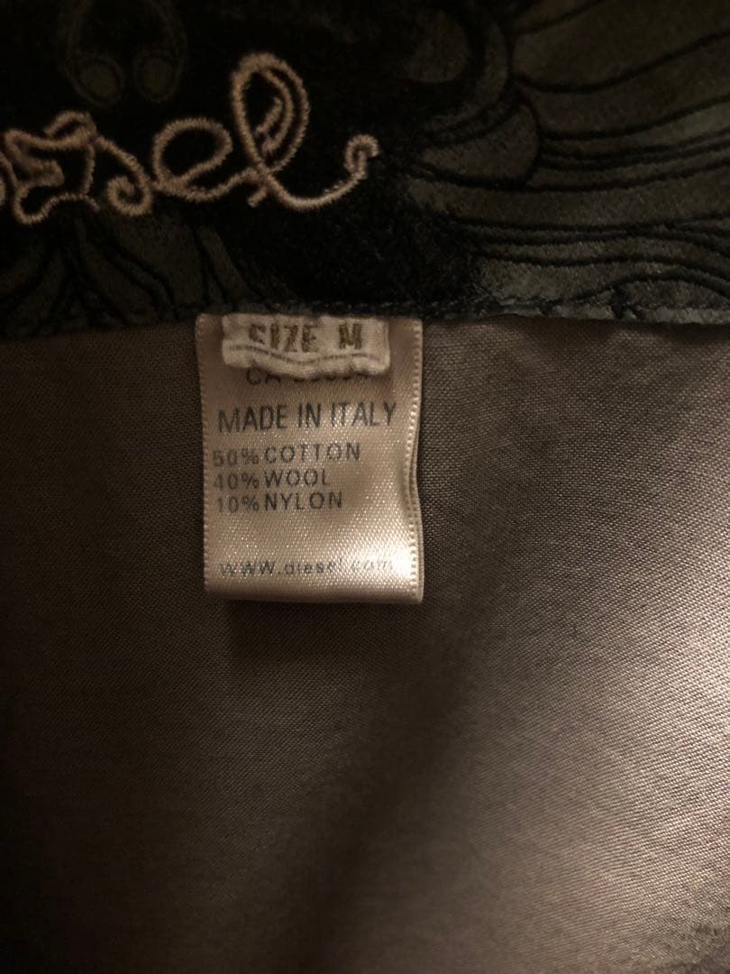 DIESEL トレンチコート ナポレオン グレー ダブルブレスト イタリア製