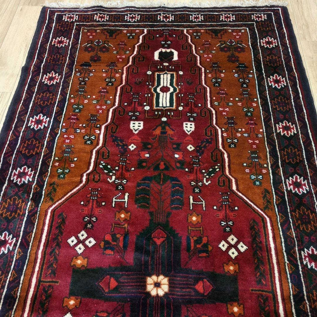 ペルシャ絨毯 バルーチ 手織り 295x125ｃｍ ウール balouch