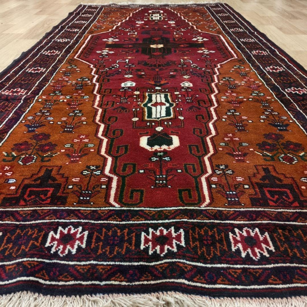 ペルシャ絨毯 バルーチ 手織り 295x125ｃｍ ウール balouch