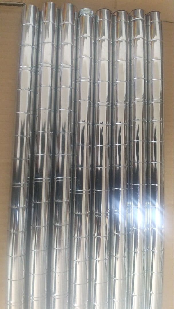 メタルラック　8枚板　H181W60D30　キャスター　送料込み　ポール径22