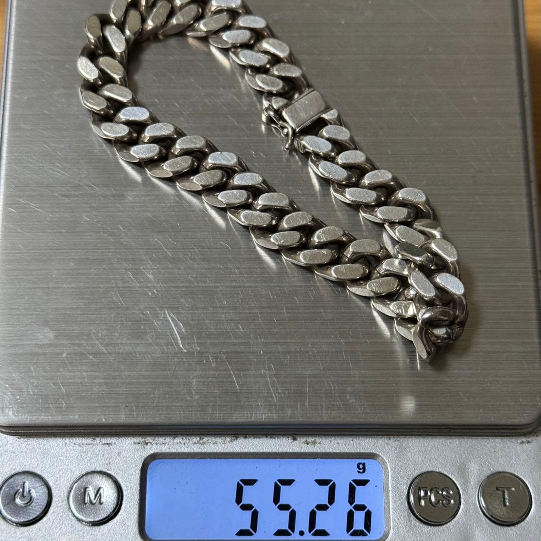 希少！ウノアエレ　シルバー925 ヴィンテージ　喜平ブレスレット　イタリア製