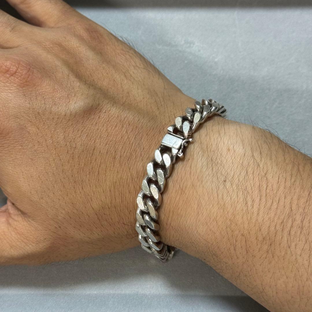 希少！ウノアエレ　シルバー925 ヴィンテージ　喜平ブレスレット　イタリア製