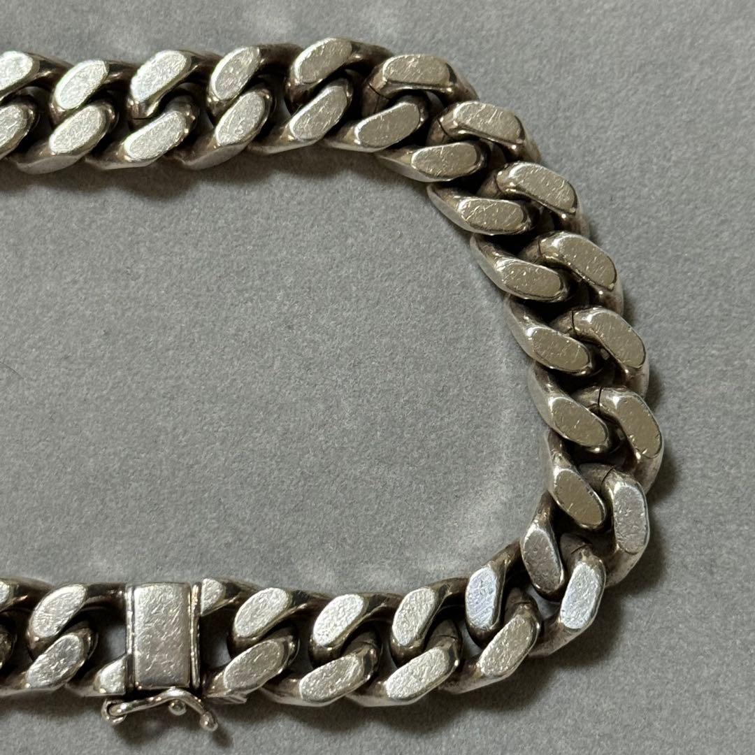 希少！ウノアエレ　シルバー925 ヴィンテージ　喜平ブレスレット　イタリア製