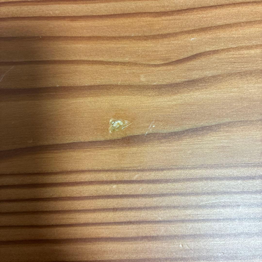 【週末値下げ】 無垢杉材ダイニングテーブル ティシュトレイ付き