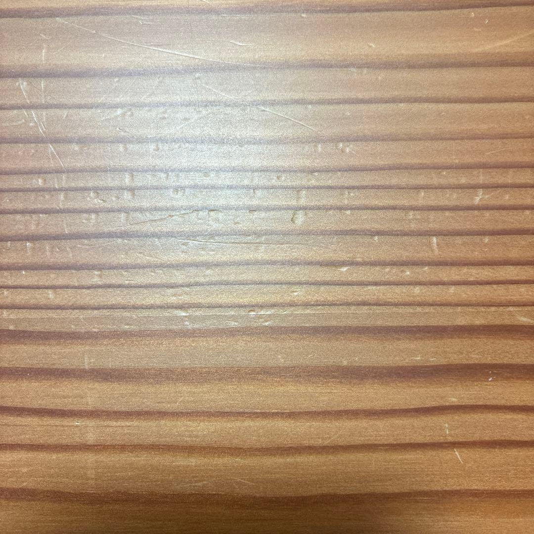 【週末値下げ】 無垢杉材ダイニングテーブル ティシュトレイ付き