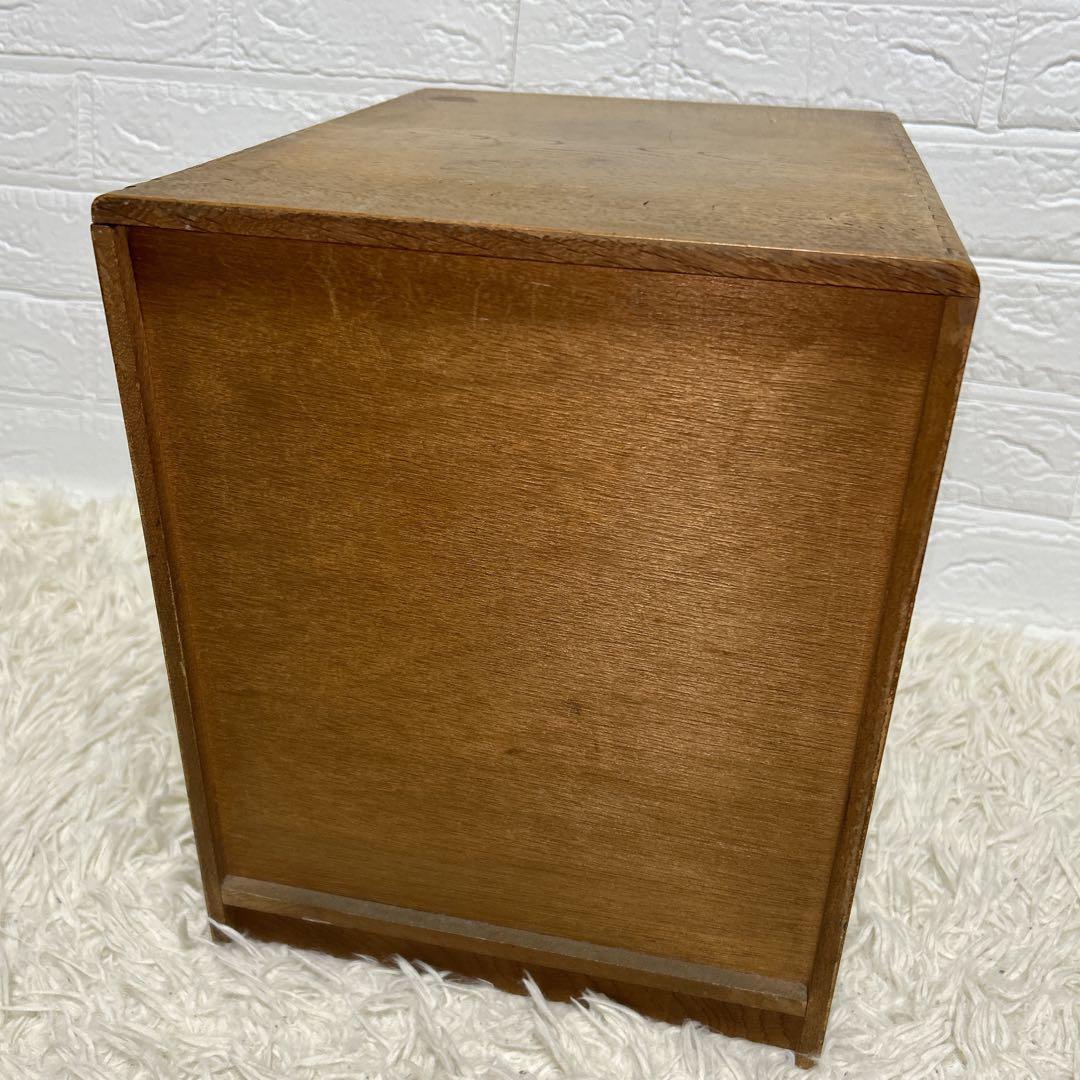 アンティーク古道具⭐︎ 引き出し4段　小引き出し ネームプレート付き　レターケース