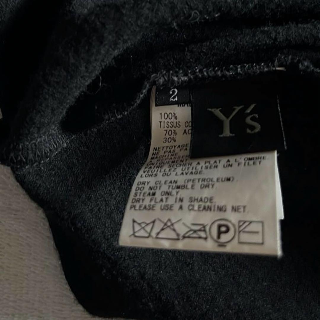 極美品 ワイズ Y’s バイカラー 異素材 レイヤード タートル ウール ニット