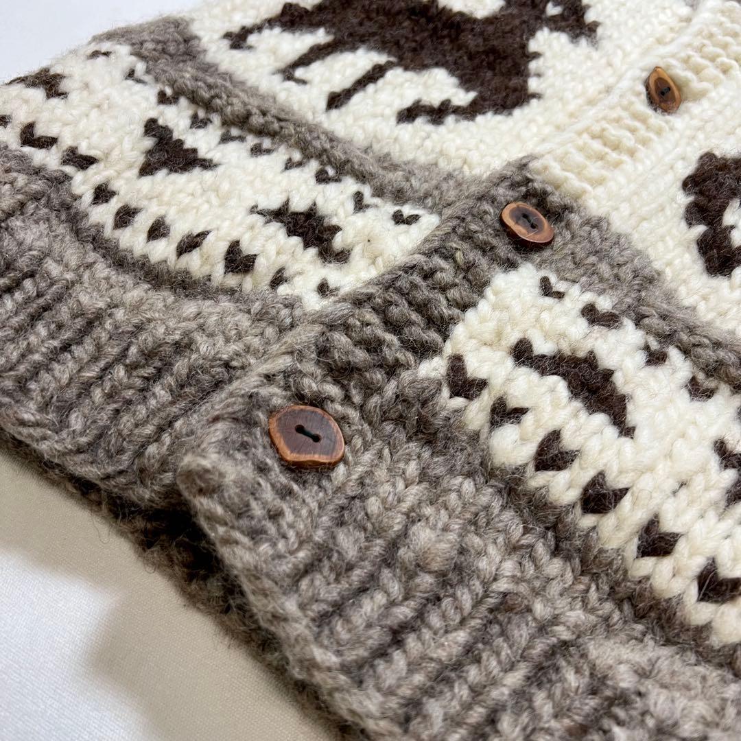 タグ付 LONGHOUSE カウチン セーター カーディガン 44 ジャケット