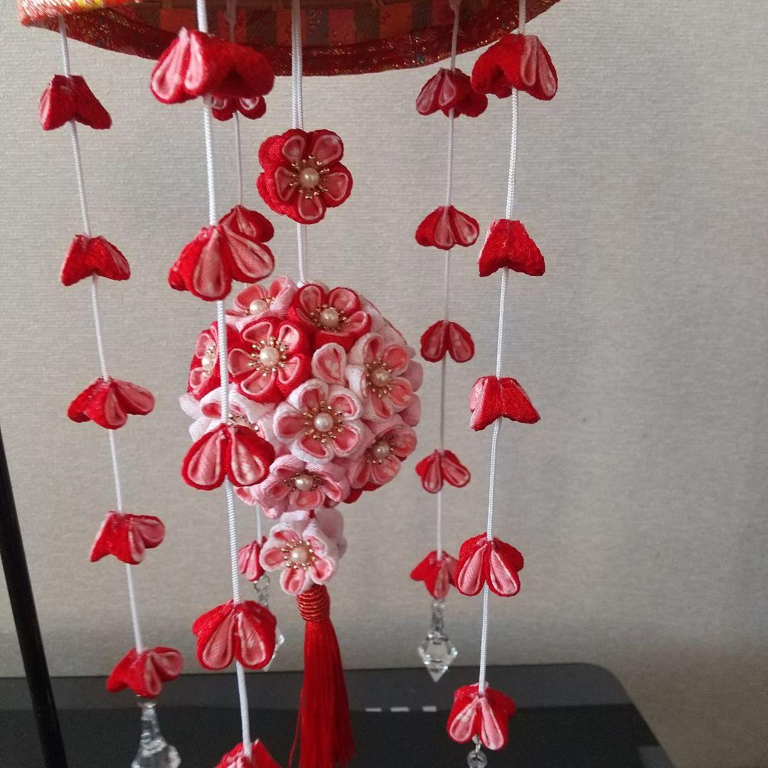 つまみ細工 つるし雛 つるし飾り 　うさぎのお雛様 BOX付き❗️