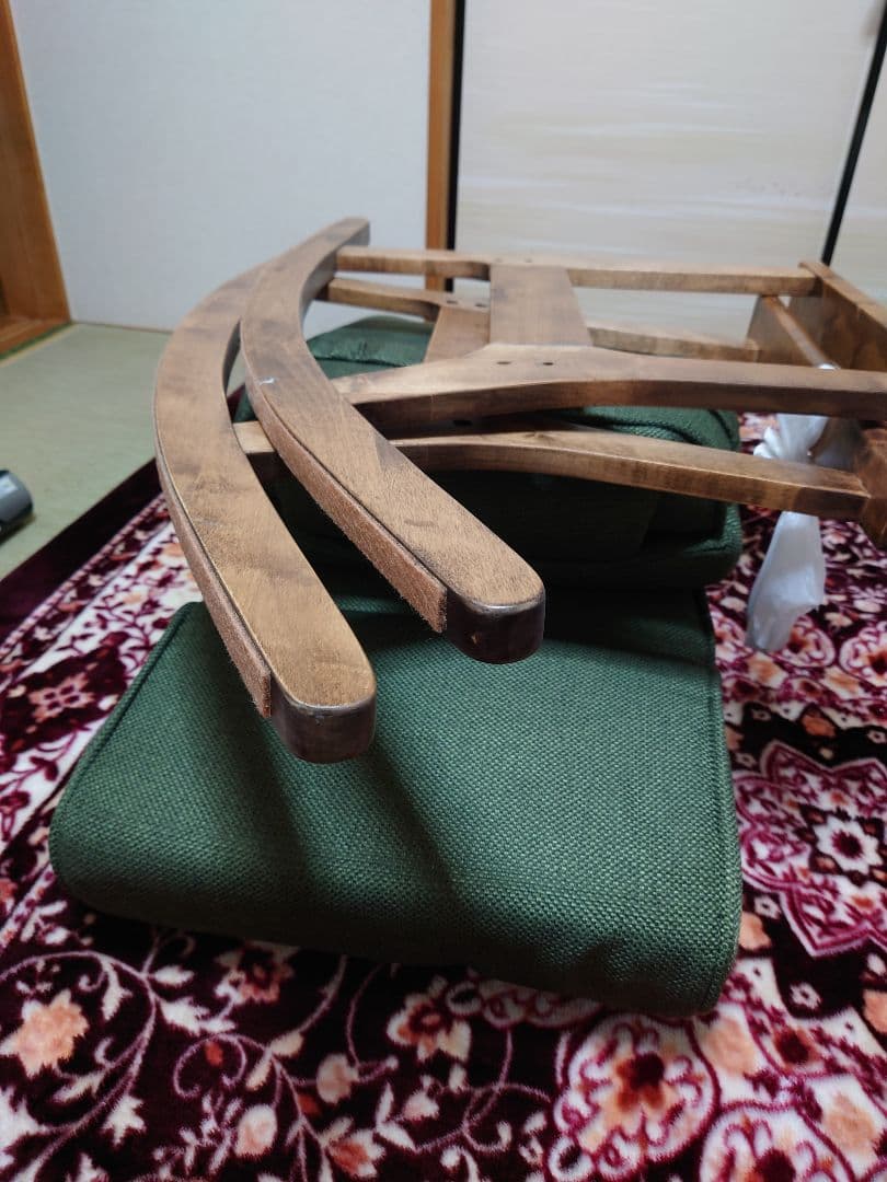 ロッキングチェア　LZ-4729　リクライニング 足置き 伸縮機能付き