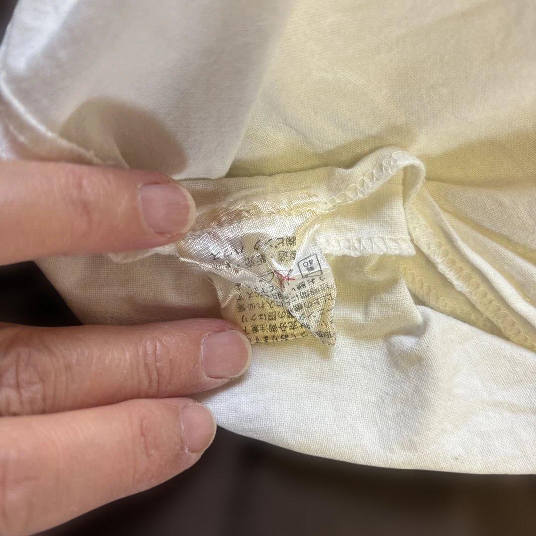 ピンクハウス　　ピコフリルコットンスカート　リボン　ペチスカート　前あき