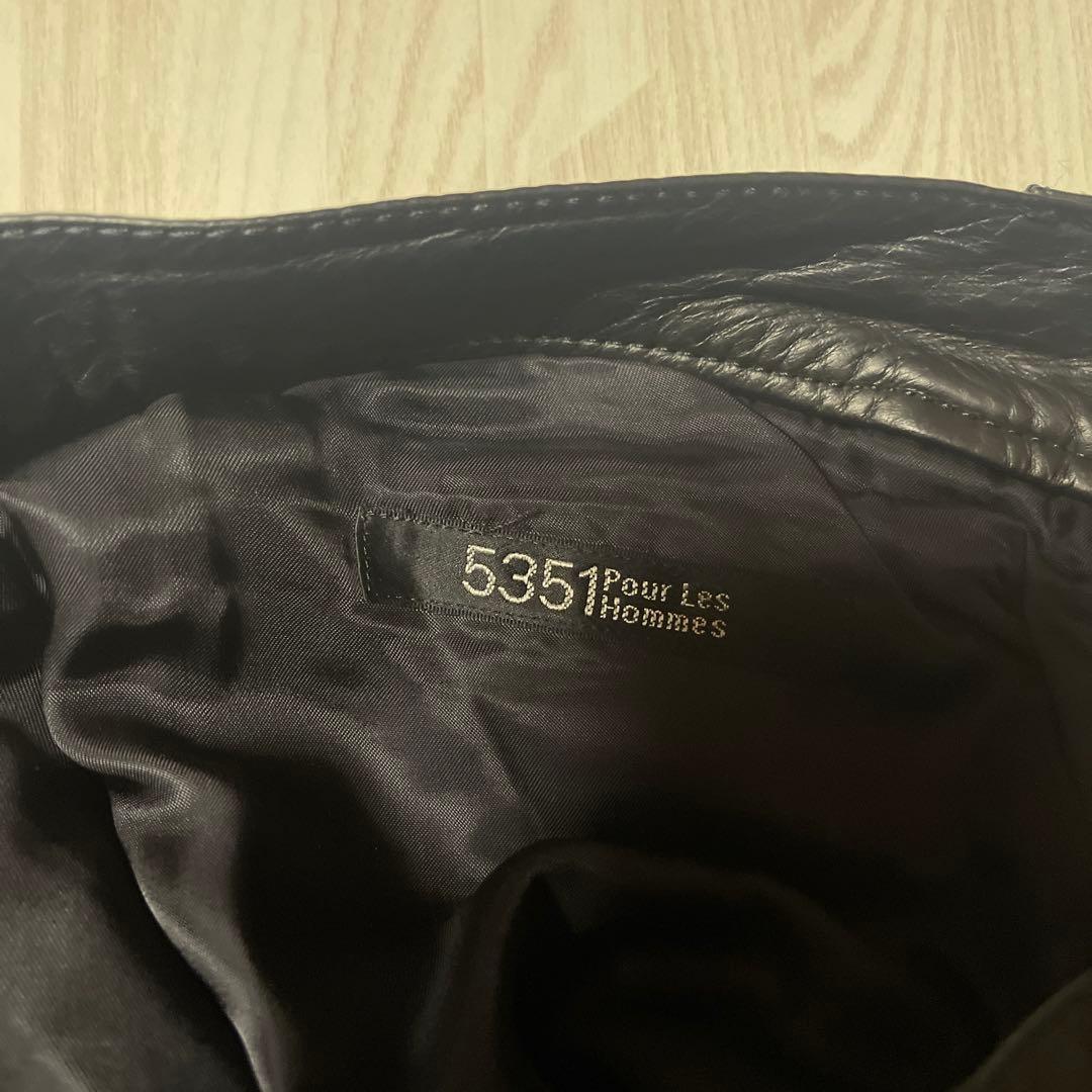 レザーパンツ　5351プールオム