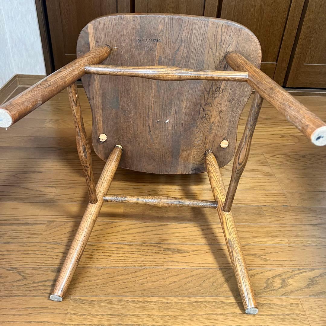 みっちゃん　木製ウッド ウィンザーチェア スラットバックチェア①