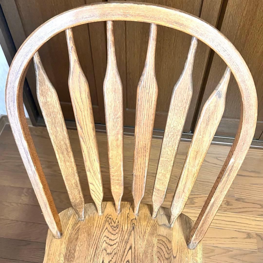 みっちゃん　木製ウッド ウィンザーチェア スラットバックチェア①