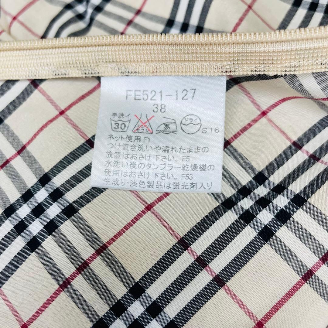 バーバリーブルーレーベル ノースリーブ タートルネック ノバチェック
